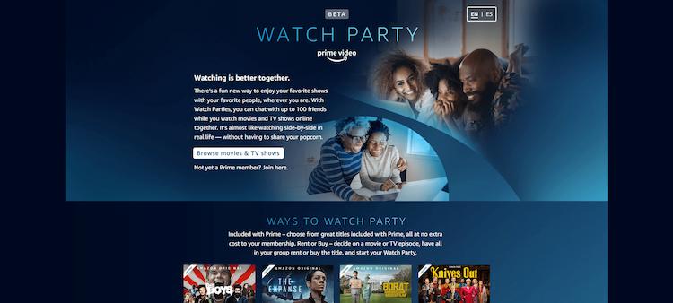 Amazon Prime Watch Party