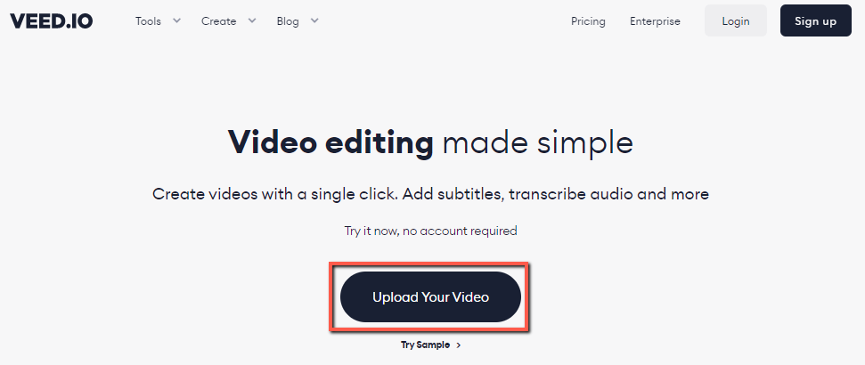 veed online video editor img01